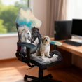 thumbnail image 3 of HUIACONG Cool Horse Gaming Chair Cover with Armrest Covers Stretchy Desk Chairs Covers Slipcover Protectors Washable Gaming Chair Covers Set for Home, Shop, Office, 3 of 8