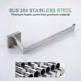 thumbnail image 2 of KOKOSIRI Hand Towel Holder Brushed Nickel Towel Bars Stainless Steel Bathroom Hardware Kitchen Paper Towel Holder Wall Mount B3003BR, 2 of 9