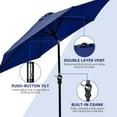 thumbnail image 5 of FlexWave 9-Foot Outdoor Patio Umbrella with Crank Lift & Tilt — UV-Protective Garden and Poolside Sun Shade Canopy, 5 of 8