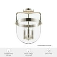 thumbnail image 5 of Hunter - Karloff 3-light Alturas Gold, Medium Size Flush Mount Light, Dimmable, Casual Style, Urn Shaped, for Bedrooms, Dining, Living Rooms - 19837, 5 of 5