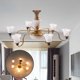 thumbnail image 1 of Accesorios de Decoración de de Modelo de Lámpa de tejado Moderna , cálida Luz cálida dorada Hugo Araña en miniatura, 1 of 8