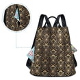thumbnail image 5 of FORMRS Women's Travel Backpack Purse Anti-Theft Hidden Pockets Casual Shoulder Bag, Black Floral Pattern, 5 of 7
