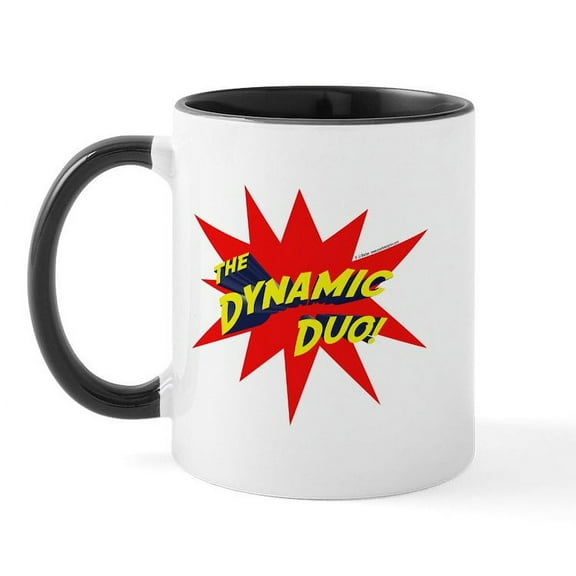 CafePress - Dynamic Duo Mug - 11 oz Ceramic Mug - Novelty Coffee Tea Cup