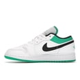 thumbnail image 2 of Jordan Kid's 1 Low White Lucky Green Tumbled Leather Shoes, from StockX, 2 of 5