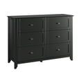 thumbnail image 1 of Commode à 6 Tiroirs, Unité de Rangement en Bois pour Chambre, Armoire de Rangement Moderne pour Salon, Entrée, Couloir, 1 of 9