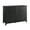 Black, variant on Modern 6 Drawer Dresser Nickel Handle Wood Storage Cabinet Sturdy Legs Living Room Entryway