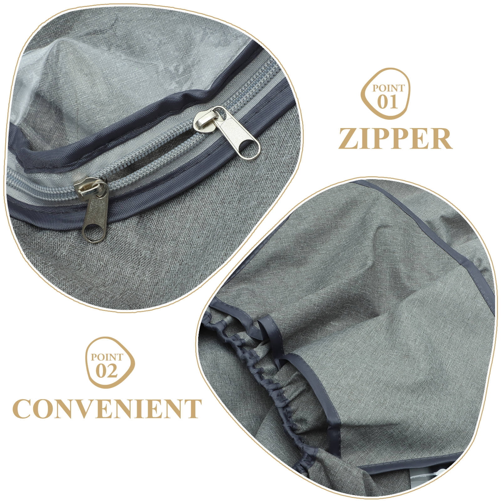 BESTYASH Carriage Stroller Cover Grey 1Pack EVA Dustproof Protective