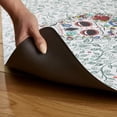 thumbnail image 3 of FIESTA Skull & Vine Floral Sugar Skull Anti-Fatigue Comfort Kitchen Runner Mat, Non-Slip Floor Mat, Padded Standing Desk Mat, White/Red/Black, 20"x55", 3 of 6