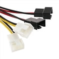 thumbnail image 5 of 2 Uds Molex de una Ventilador de 3 Pines Adaptador Cable de Alimentación Conector Ventilador de Refrigeración Ordenador Cables 12V/5V CC para CPU PC Ventilador con Cubierta, 5 of 5