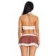 thumbnail image 4 of Conjunto de mono de colegiala con costuras de encaje, disfraces de estudiantes, conjunto de mono de juego de rol con corbata a cuadros, rojo, blanco, L, 4 of 6