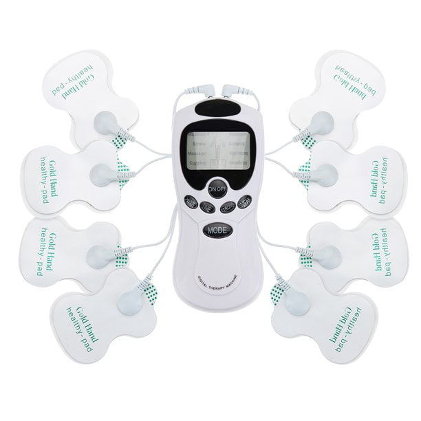 Electronic Pulse Massager SUNYOK Dual Channel Machine for Pain Relief Muscle Stimulator Digital Tens Unit 8 Modes and 8 Pads Pain Relief Machine