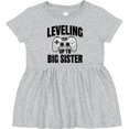 thumbnail image 3 of Inktastic Leveling Up to Big Sister Girls Baby Dress, 3 of 5