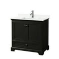 thumbnail image 2 of Wyndham Collection WCS202036SGBWQUNSMXX Deborah 36" Free Standing Single Basin Vanity Set, 2 of 6