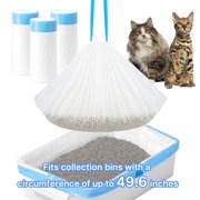 45 Count Extra Large Cat Litter Box Trash Bags, Cat Litter Waste Receptacles Bags for Cleanpethome Self-Cleaning Cat Litter Box