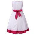 thumbnail image 2 of Richie House Little Girls Fuchsia White Floral Embellished Occasion Dress 3/4, 2 of 2