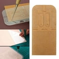 thumbnail image 3 of veasfak 1PC Leather Craft Punching Positioning Calculation Ruler Clear Acrylic 175x85mm 4mm, 3 of 9
