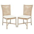 thumbnail image 2 of SAFAVIEH Chiara Rattan Accent Chair, Grey White Wash, Set of 2, 2 of 12