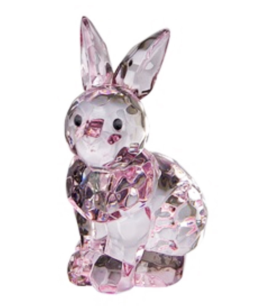 Pink Translucent Sitting Bunny Figure - By Ganz - Walmart.com