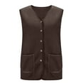 thumbnail image 5 of jobturf Fleece Vest for Women Soft Comfy Warm Lightweight Jackets Casual Outerwear Fall Winter Fashion Sleeveless Coats with Pockets, 5 of 9