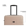 thumbnail image 4 of Maleta de Viaje Rígida 20" Pulgadas, Ruedas Giratorias 360 de Tecnología Hinomoto, Candado TSA, Pad de Compresión, Color Beige, 4 of 7