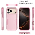 thumbnail image 4 of Njjex iPhone 17 Pro Case 6.3" Shockproof Rugged Cover, Military Grade Protection, Slim Fit Anti-Slip Bumper Case Dual Layer Full Body Protective Cover for iphone 17 Pro -Pink, 4 of 7