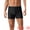 Black, variant on DARING DIVA Men's Casual Summer Solid Color Swimming Training Swim Trunks 28 Black