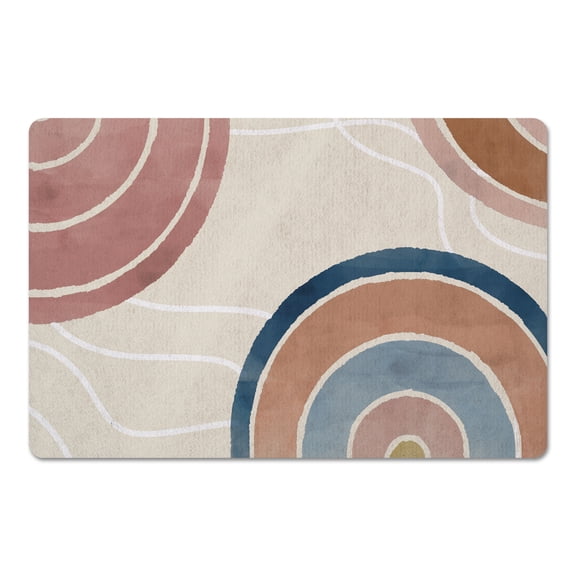 Creative Products Mod Rainbow Watercolor 27x18 Floor Mat