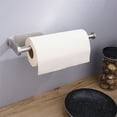 thumbnail image 3 of Mrmosy Paper Towel Holders Wall Mount Kitchen Paper Holder Under Cabinet Silver, 3 of 7
