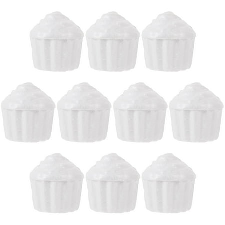 

FRCOLOR 10pcs 7.8cm White Cake Early Teaching Children DIY Craft Practice Cake Model