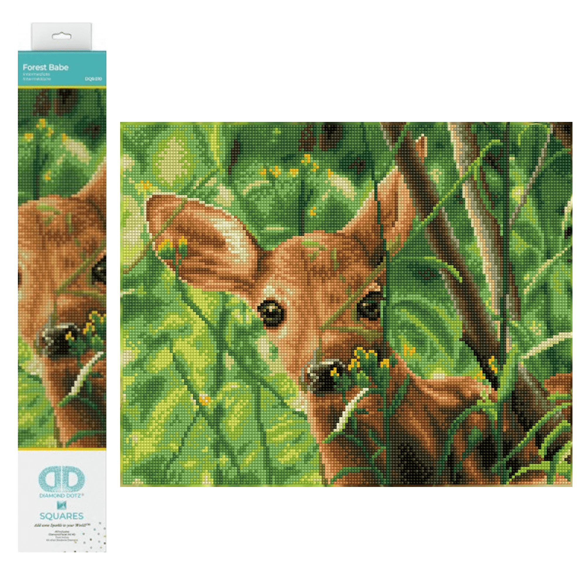 DIAMOND DOTZ® Squares Forest Babe Diamond Painting Kit