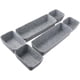 thumbnail image 4 of Juego de 8 Cajas Organizadoras de Fieltro Gris para Maquillaje de Oficina., 4 of 5