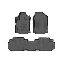WeatherTech Custom Fit FloorLiners compatible with 2019-2026 Subaru Ascent - 1st & 2nd Row, Black