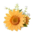 thumbnail image 2 of Blueek Wedding Party Wrist Flower - 4 in Perfect for Brides, Bridesmaids & Groomsmen - Durable Plastic Wrist Corsage,Yellow, 2 of 6