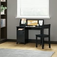 thumbnail image 5 of UTEX Kids Study Desk with Chair, Wooden Study Table for 3-8 Years Old, Student's Workstation & Writing Table (Black), 5 of 7