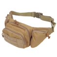 thumbnail image 3 of Bolsa de almacenamiento de cintura militar, Material de tela Oxford 800D, bolsa impermeable para actividades al aire libre, color caqui, 3 of 10