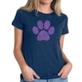 thumbnail image 1 of Women's Premium Blend Word Art T-shirt - XOXO Dog Paw, 1 of 2