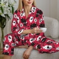 thumbnail image 6 of Daiia Cute Dog for Women's Long-Sleeved Pajama Set – Soft & Comfortable Sleepwear Button-Up Pajamas Cozy Lounge Wear-X-Large, 6 of 7