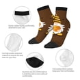 thumbnail image 5 of Pofeuu Gnomes With Honey Print 30cm Socks, Adult Running Hiking Socks for Youth and Adult, 5 of 7