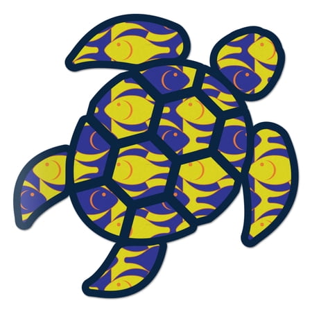 Red Hound Auto Sea Turtle Purple Fish Sticker Decal Wall Tumbler Cup Window Car Truck Laptop 6 Inches