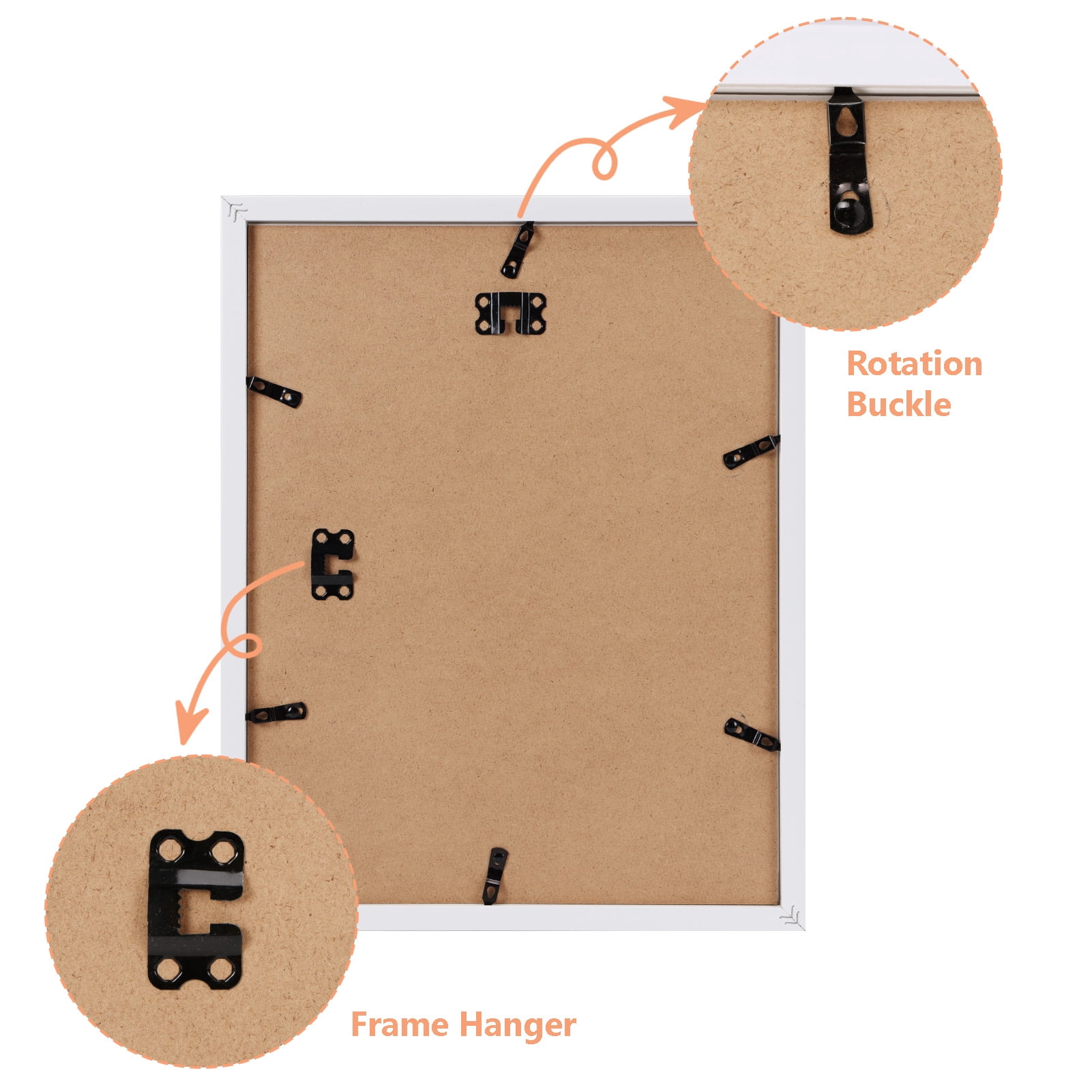 5 Opening 4x6 Collage Picture Frames for Wall Mounted, 4 Pack