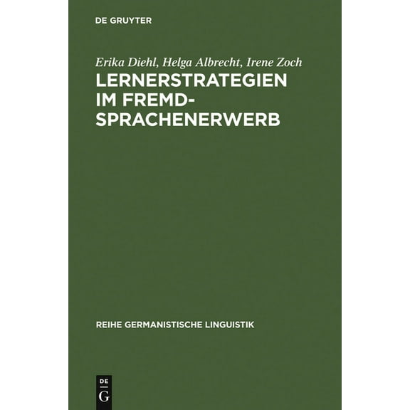 Reihe Germanistische Linguistik Lernerstrategien im Fremdsprachenerwerb, Book 114, (Hardcover)
