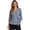Navy Blue, variant on Women Unisex Adaptive Recovery Clothing Adults Chemo Shirt with Chemo Port Access Brown L