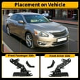 thumbnail image 4 of Soporte del parachoques delantero Unique Bargains para Nissan Altima 2013-2015 No.620583TA0A/620593TA0A/622263TA0A/622273TA0A Lado del conductor izquierdo Lado del pasajero derecho 1 juego, 4 of 7