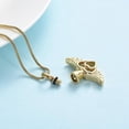 thumbnail image 5 of Angel Wings Heart Small Cremation Urn Necklaces for Ashes Crystal Heart Keepsake Pendant Memorial Locket Ash Holder, 5 of 7