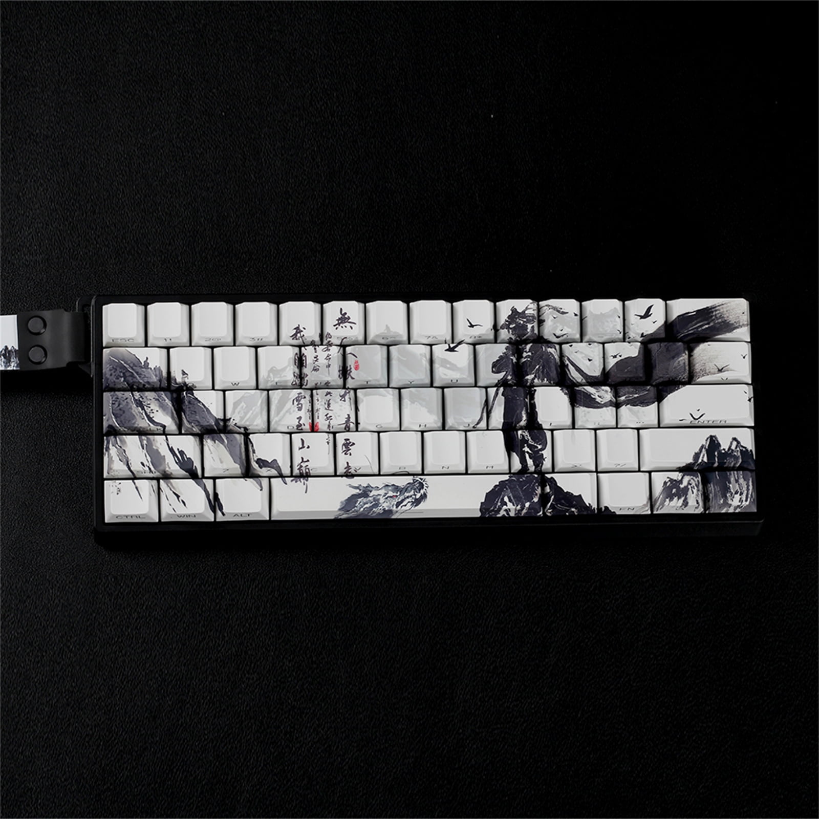 PBTs Keycaps Original Profile Dyes Sublimations Side Printing Keycaps For 60% 68% Mechanical Keyboards