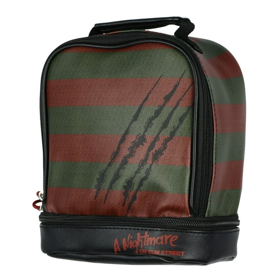 Nightmare on Elm Street Lunch Tote Freddy Krueger Slashes Dual Compartment Insulated Lunch Bag