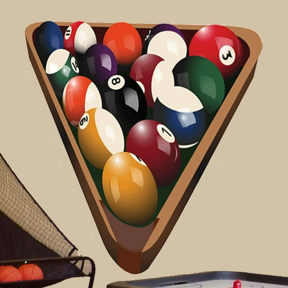 Wallhogs Pool Balls Cutout Wall Decal