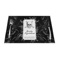 thumbnail image 1 of XMXT 4 Pcs Woven Placemats, Skull Rose Sticker Pattern Stain Resistant Anti-Skid Placemat for Kitchen Table, 12 x 18 inches, 1 of 6