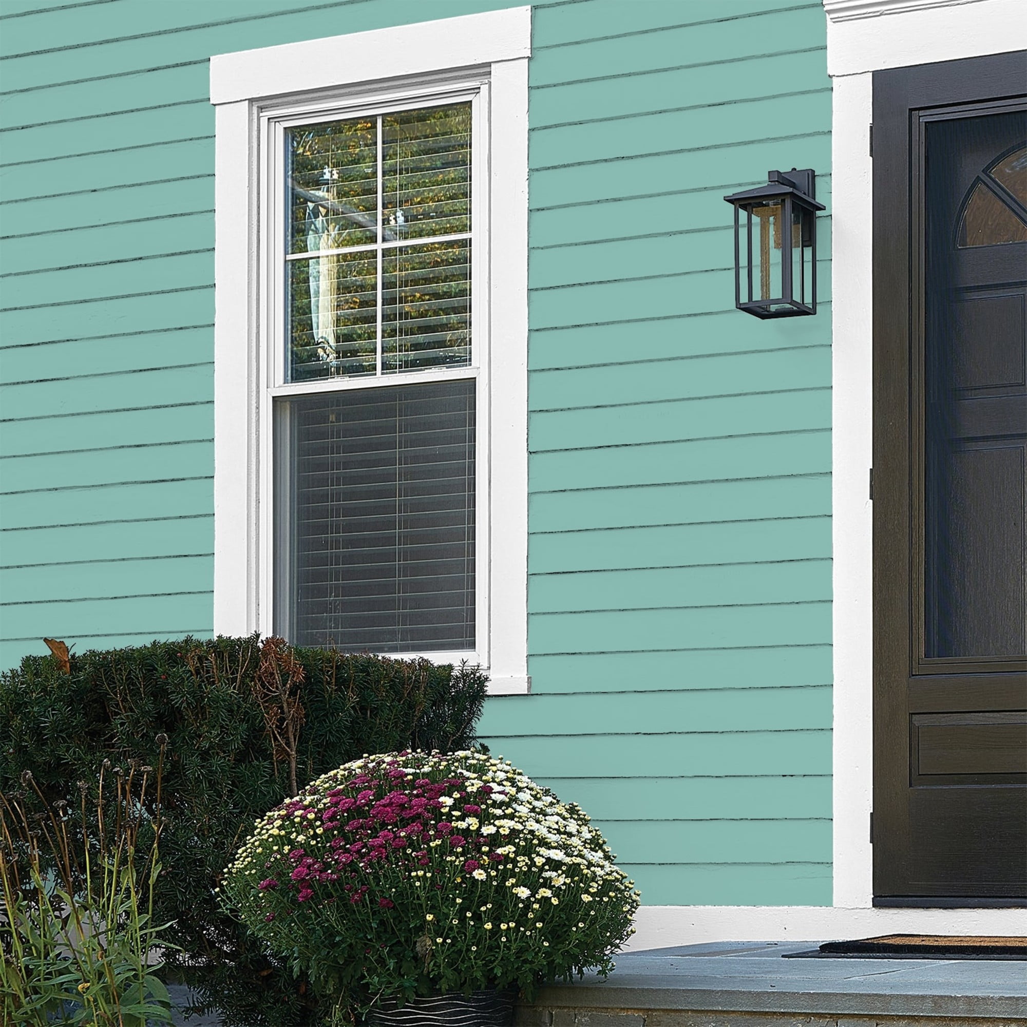 Glidden High Endurance Plus Caribbean Green Flat Exterior Paint and Primer, 1 Gallon