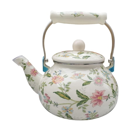 Fiocias Enamel Tea Kettle Comfortable Grip Sturdy Multiuse Beverage Jug Water Pitche for